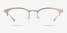 Hemisphere Rose Gold MetalEyeglass Frames from EyeBuyDirect, Front View