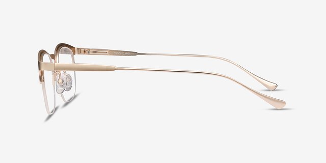 Hemisphere Rose Gold MetalEyeglass Frames from EyeBuyDirect, Side View