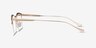 Hemisphere Rose Gold MetalEyeglass Frames from EyeBuyDirect, Side View