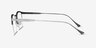 Hemisphere Gunmetal MetalEyeglass Frames from EyeBuyDirect, Side View