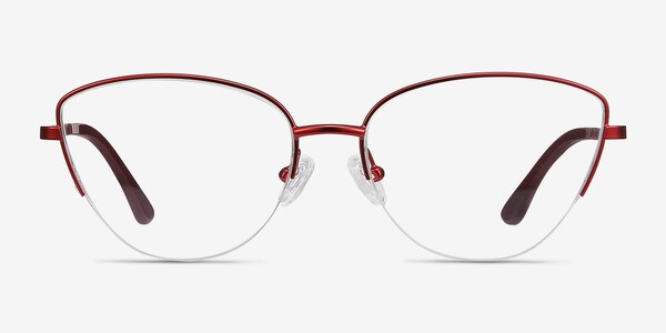 Star Burgundy Métal Montures de lunettes de vue
