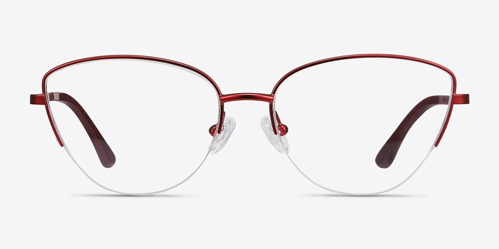 Star Burgundy Métal Montures de lunettes de vue d'EyeBuyDirect