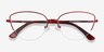 Star Burgundy MetalEyeglass Frames from EyeBuyDirect, Closed View