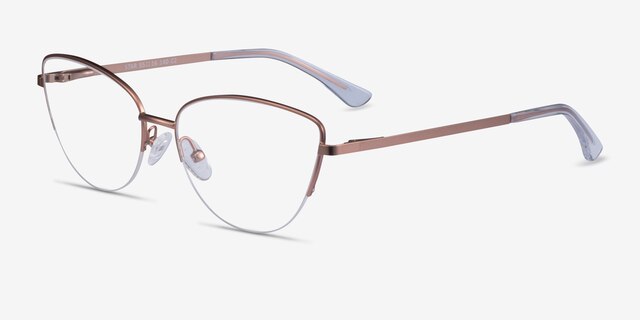 Star Or rose MétalMontures de lunettes de vue d'EyeBuyDirect, Vue d'Angle