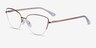 Star Or rose MétalMontures de lunettes de vue d'EyeBuyDirect, Vue d'Angle