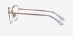 Star Rose Gold MetalEyeglass Frames from EyeBuyDirect, Side View