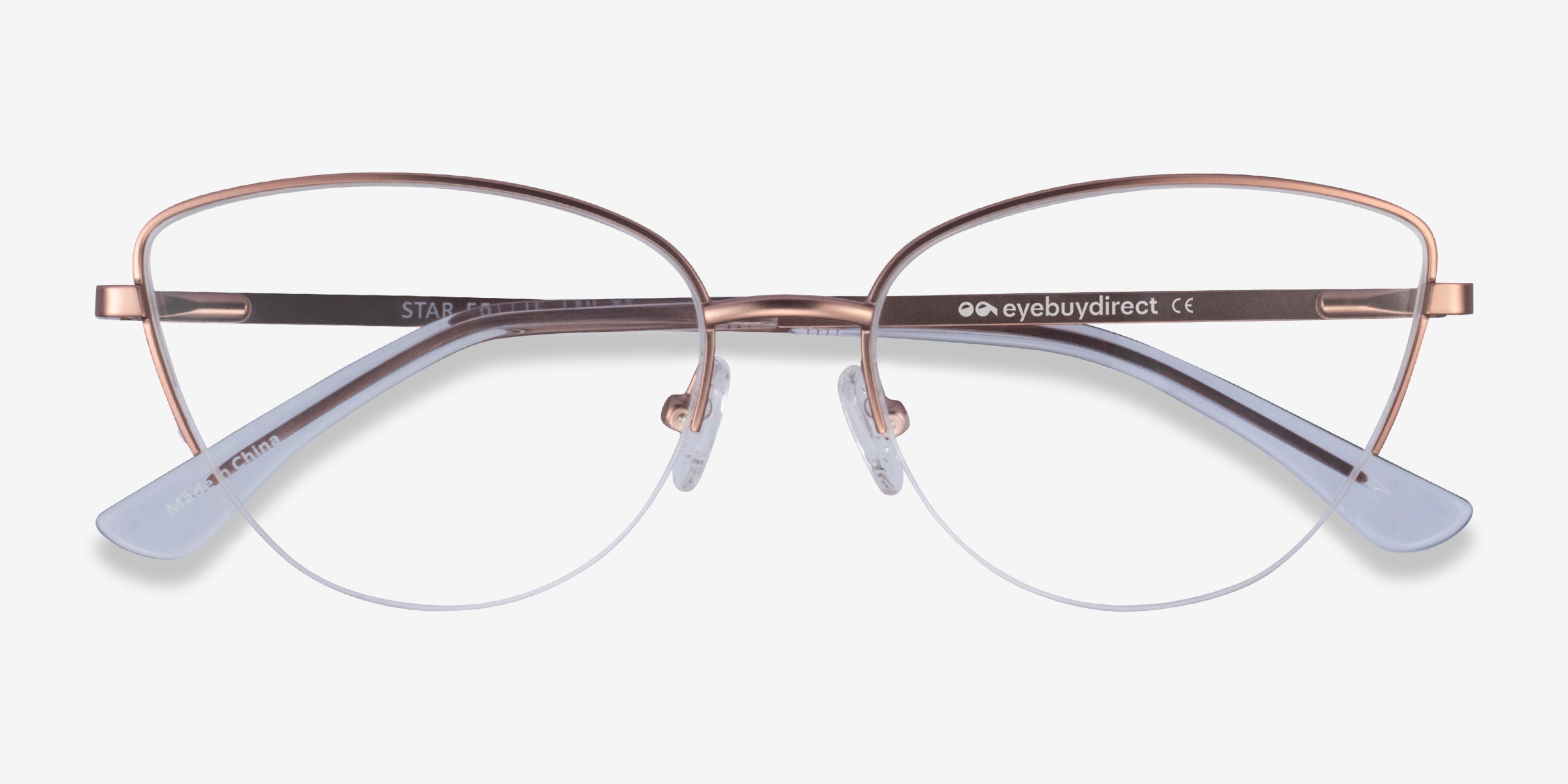 Star Cat Eye Burgundy Glasses for Women | Eyebuydirect Canada