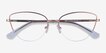 Star Rose Gold MetalEyeglass Frames from EyeBuyDirect, Closed View