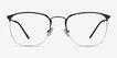 Urban Black MetalEyeglass Frames from EyeBuyDirect, Front View