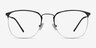 Urban Black MetalEyeglass Frames from EyeBuyDirect, Front View