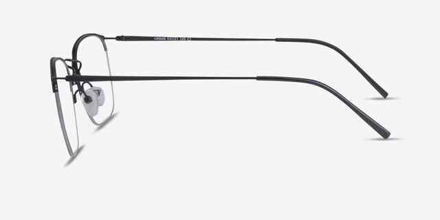 Urban Black MetalEyeglass Frames from EyeBuyDirect, Side View