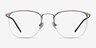 Urban Gunmetal MetalEyeglass Frames from EyeBuyDirect, Front View