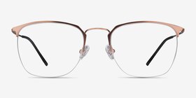 Urban Or rose Métal Montures de lunettes de vue d'EyeBuyDirect, Vue de Face