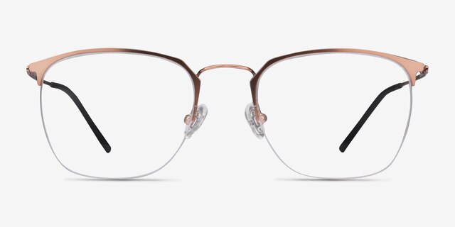 Urban Rose Gold MetalEyeglass Frames from EyeBuyDirect, Front View