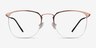Urban Rose Gold MetalEyeglass Frames from EyeBuyDirect, Front View