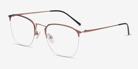 Urban Or rose Métal Montures de lunettes de vue d'EyeBuyDirect, Vue d'Angle