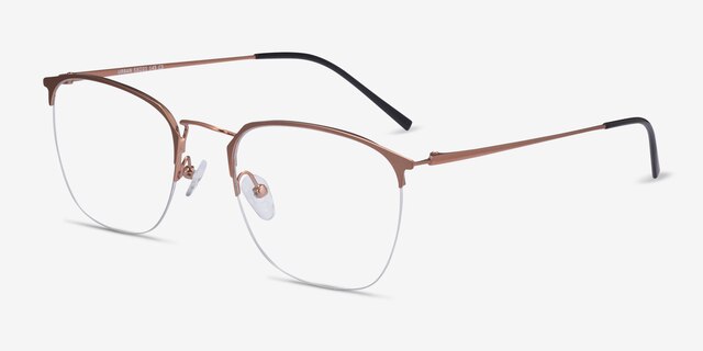 Urban Rose Gold MetalEyeglass Frames from EyeBuyDirect, Angle View
