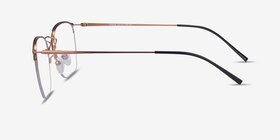 Urban Or rose Métal Montures de lunettes de vue d'EyeBuyDirect, Vue de Côté
