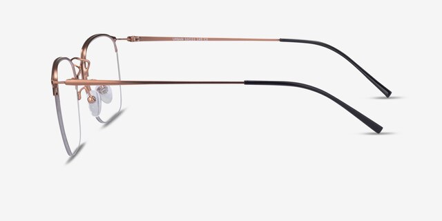 Urban Rose Gold MetalEyeglass Frames from EyeBuyDirect, Side View