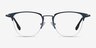 Wings Blue MetalEyeglass Frames from EyeBuyDirect, Front View