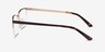 Brink Brown MetalEyeglass Frames from EyeBuyDirect, Side View
