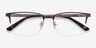 Brink Brown MetalEyeglass Frames from EyeBuyDirect, Closed View
