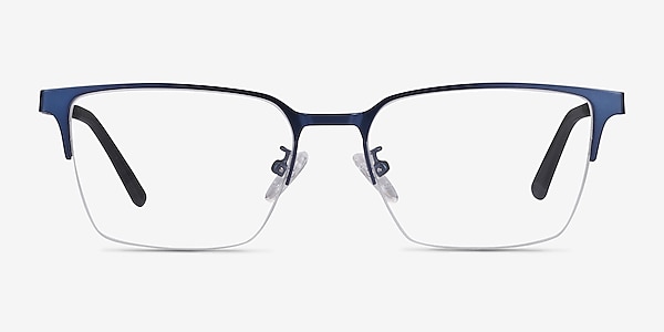 Brink Blue Metal Eyeglass Frames