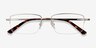 Studio Silver MetalEyeglass Frames from EyeBuyDirect, Closed View