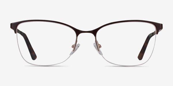 Kira Burgundy Metal Eyeglass Frames