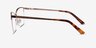Kira Burgundy MétalMontures de lunettes de vue d'EyeBuyDirect, Vue de Côté