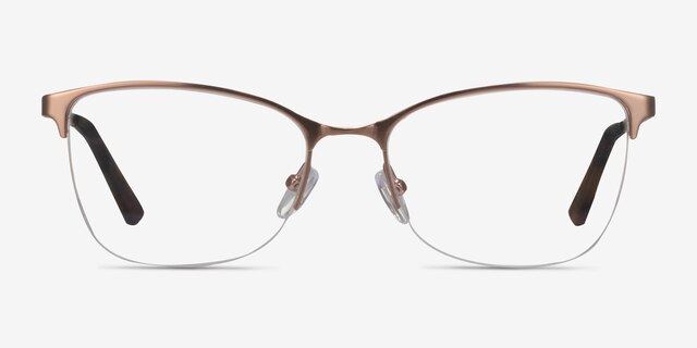 Kira Or rose MétalMontures de lunettes de vue d'EyeBuyDirect, Vue de Face