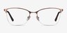 Kira Or rose MétalMontures de lunettes de vue d'EyeBuyDirect, Vue de Face