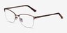 Kira Or rose MétalMontures de lunettes de vue d'EyeBuyDirect, Vue d'Angle
