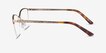 Kira Rose Gold MetalEyeglass Frames from EyeBuyDirect, Side View