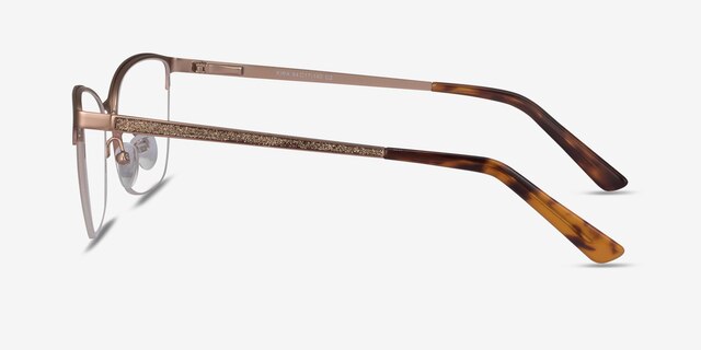 Kira Or rose MétalMontures de lunettes de vue d'EyeBuyDirect, Vue de Côté