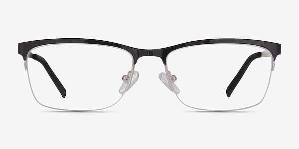 Rally Black Metal Eyeglass Frames
