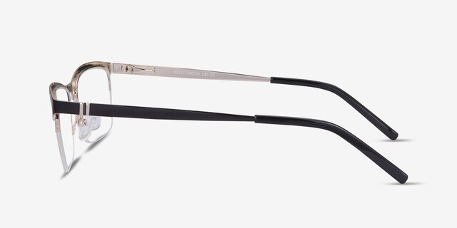 Rally Noir MétalMontures de lunettes de vue d'EyeBuyDirect, Vue de Côté