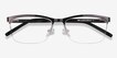 Rally Black MetalEyeglass Frames from EyeBuyDirect, Closed View