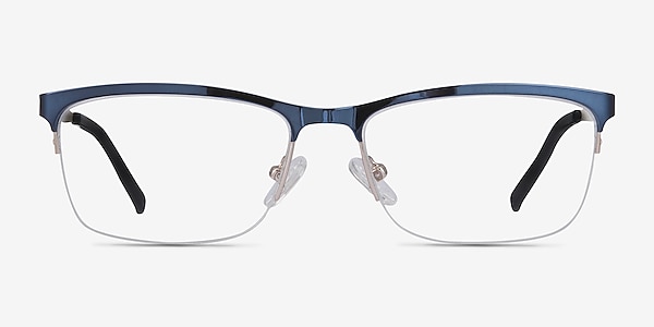 Rally Navy Metal Eyeglass Frames