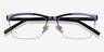 Rally Navy MetalEyeglass Frames from EyeBuyDirect, Closed View