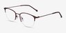 Elise Brun MétalMontures de lunettes de vue d'EyeBuyDirect, Vue d'Angle