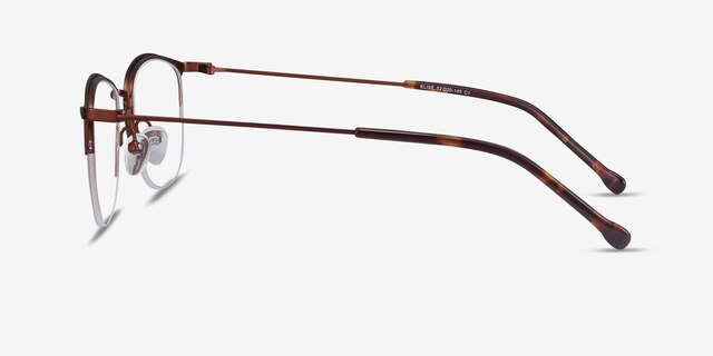 Elise Brun MétalMontures de lunettes de vue d'EyeBuyDirect, Vue de Côté