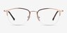 Elise Rose Gold MetalEyeglass Frames from EyeBuyDirect, Front View