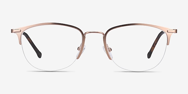 Elise Rose Gold Metal Eyeglass Frames