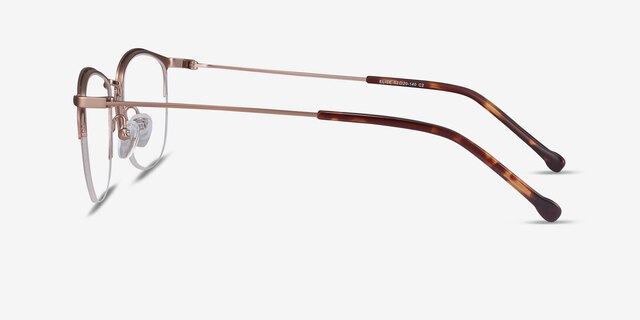 Elise Rose Gold MetalEyeglass Frames from EyeBuyDirect, Side View
