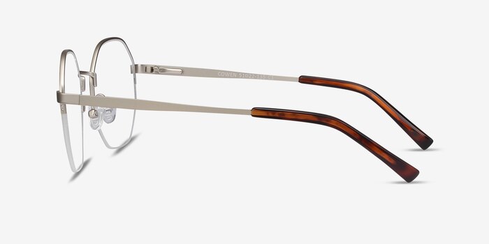 Cowen Silver Metal Eyeglass Frames from EyeBuyDirect