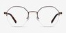 Cowen Bronze MetalEyeglass Frames from EyeBuyDirect, Front View