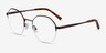 Cowen Bronze MetalEyeglass Frames from EyeBuyDirect, Angle View