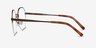 Cowen Bronze MetalEyeglass Frames from EyeBuyDirect, Side View