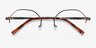 Cowen Bronze MetalEyeglass Frames from EyeBuyDirect, Closed View